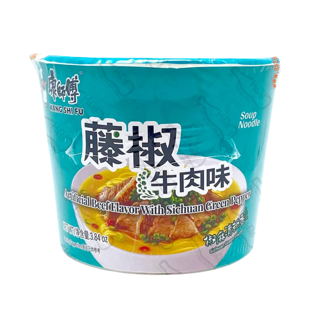 (碗裝) 康師傅藤椒牛肉麵 110g x 12碗